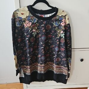 Johnny Was Stunning Floral Sweater